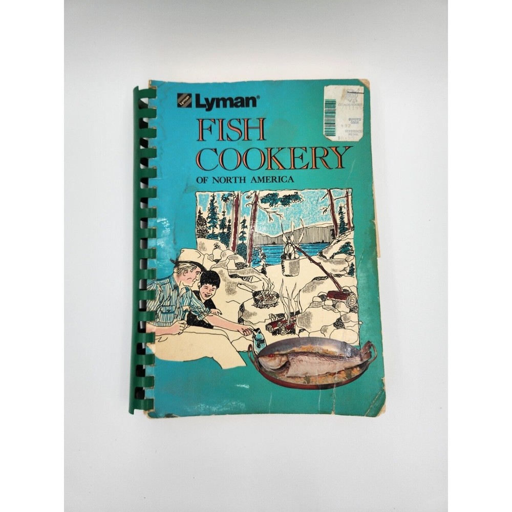 Vintage 1974 FISH COOKERY of North America Spiral Softcover‎ - Lyman Cookbook